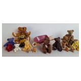 Miniature Radio Flyer Wheelbarrow & Mini Bears