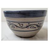 Rowe Pottery Works Stoneware Holiday Mixing Bowl