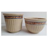 Red Wing Gray Line Sponge Band Advertising Crock