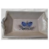 Rowe Pottery Works Stoneware Pinewood Serving Dish