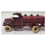 Cast Iron "Champion Gas & Motor Oil" Tanker Toy