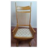 Oak Platform Glider Rocker, Antique