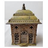 Cast Iron Architectural "Bank" Still Coin Bank,