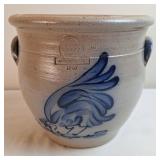 1987 Rowe Pottery Works Crock w/Chicken