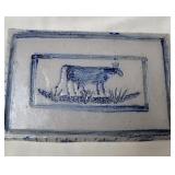 Rowe Pottery Works Stoneware Cow Trivet