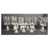 EAPG Ripley & Co. Pavonia Pineapple Stemware