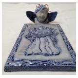 Rowe Pottery Works Angel Trivet & Angle Ornament