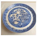 Blue Willow China Pedestal Cake Plate