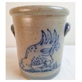 1993 Rowe Pottery Works Stoneware Crock w/Chicken