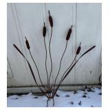 Metal Cattail Landscape art