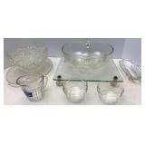 Clear Glass Bowls, Custard & Glass Trivet