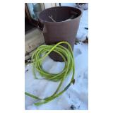Trash Can & Garden Hose
