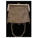 German Silver mesh purse