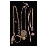 Antique watch fobs one with New Castle