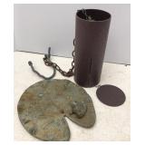 Solid Copper Sun dial & Wind Chime