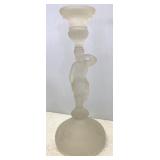 EAPG Gillinder & Sons Frosted Grecian Candle