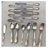 Rogers Victorian Rose Sliver Plate Flatware