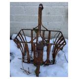 Wrought iron Basket & Garden Hose Guide