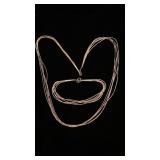 Sterling  Liquid Silver necklace and bracelet