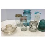 Ball Jars, Chicken Waterer Base, MCM Glass
