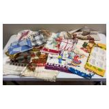 Vtg Linen Kitchen Towels