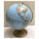 Vtg Replogle Land & Sea 12in Relief Globe