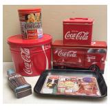 Coca-Cola Tins & Tray