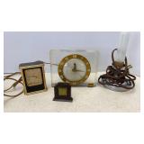 Vtg GE Lucite Clock, New Haven Small Desk Clock