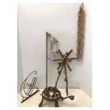 Metal Landscape Art (Rain Gauge & Turtle)