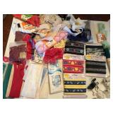 Ribbons, lace, and buttons