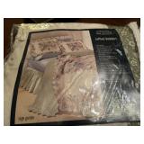 New dust ruffle king sz. &  cotton blanket