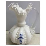 Hand painted Fenton Vase