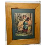 Framed Print 30x36 oak frame