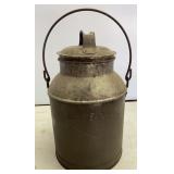 Antique 8qt Galvanized Cream Can