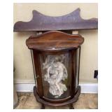 Vtg Display Cabinet & Sculpture