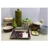 Porcelain Canisters, Crock, planter & Serving