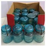 (15) Bail Top Pint Ball Fruit Jars