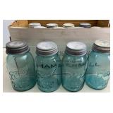 (12) Qt Zinc Lid Perfect Mason Ball Fruit Jars