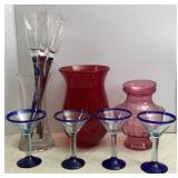 Art Glass Stemware & Vases
