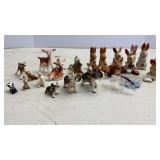 Porcelian Rabbit & Other Animal Figurines