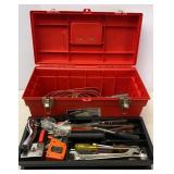 Plastic Tool Box & Tools