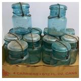 (12) Bail Top Pint Ball Fruit Jars