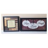 Live, Laugh, Love Framed Pictures