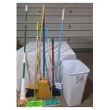 Swiffers, Brooms, Mop & Trashcan