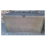 Plastic Deck Storage Box & Contents