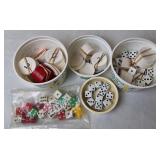 Several Dice, Poker Chips & Fiesta Dish