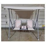 2-Seat Patio Porch Swing w/Canopy