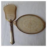 Vintage Dresser Brush & Trinket Tray