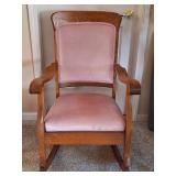 Mission Style Oak Rocking Chair, Vintage