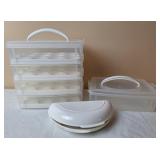 Stacking Deviled Egg Carrier, Egg/Omelet Cooker